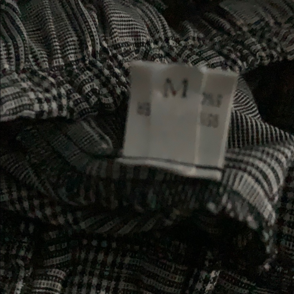 Grey Plaid Pants (Size M) - Picture 3 of 3